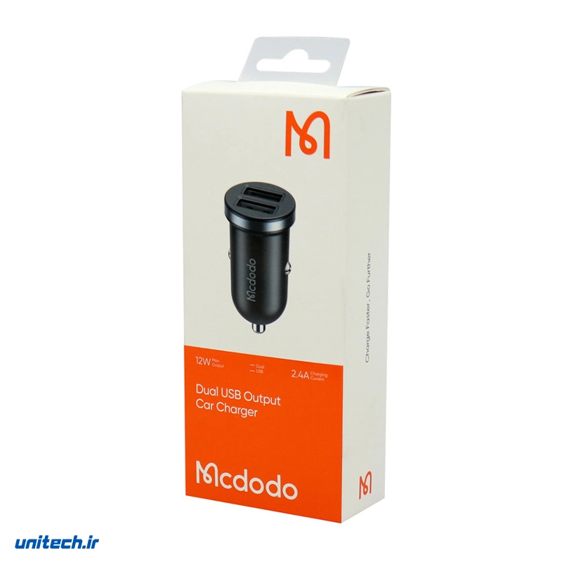 شارژر فندکی فست شارژ مک دودو مدل CC6601 QC3.0 2.4A 12W13
